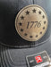 1776 Grey Leather Patch Hat - Savannah Moss Co.