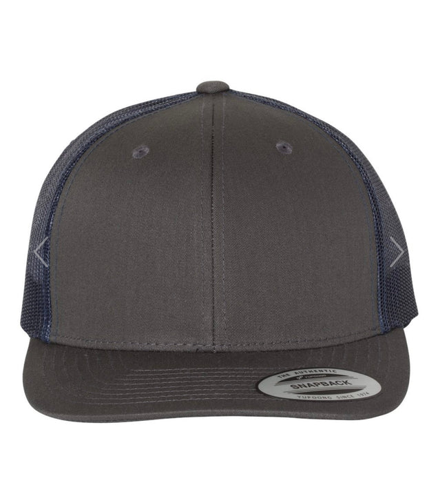 Create your own Yupoong Leather Patch Trucker Hat - Savannah Moss Co.