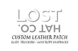 Lost Hat Co Custom Leather Patch Slate Truckers/Goat Rope Snapbacks - Savannah Moss Co.