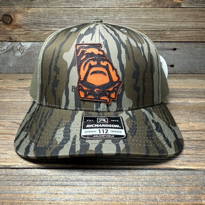 Georgia Bulldogs UGA Georgia Cut Leather Patch Hat