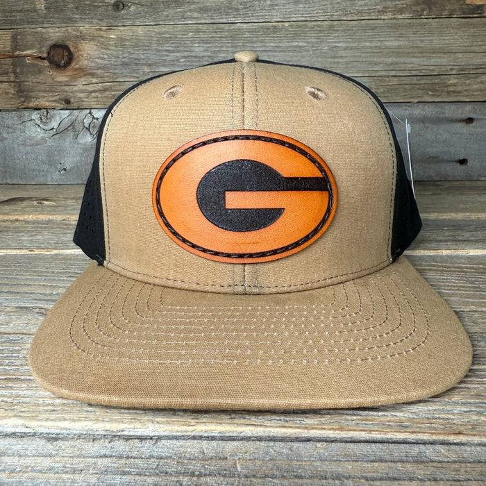 Georgia Bulldogs G Snapback Leather Patch Hat