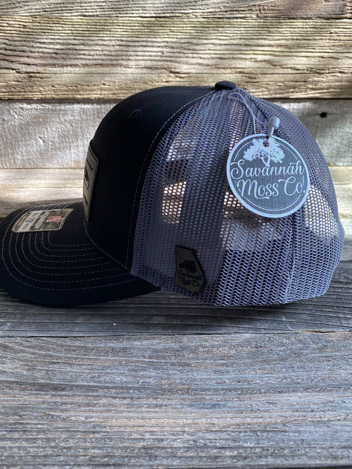 Anatomy of a Pew Leather Patch Hat - Savannah Moss Co.