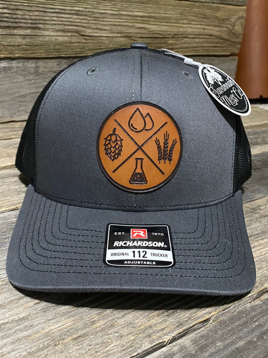 Beer Ingredients Leather Patch Hat - Savannah Moss Co.