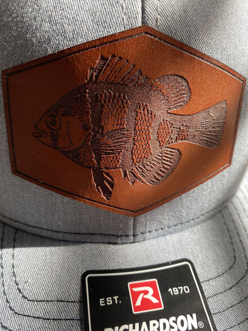 Black Banded Sunfish Leather Patch Hat - Savannah Moss Co.