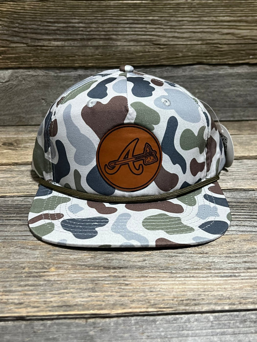 Braves A Leather Patch Hat - Savannah Moss Co.