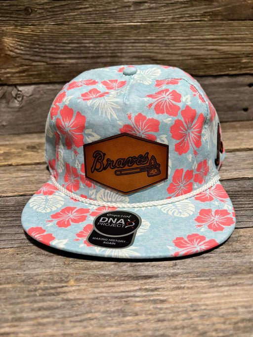 Braves Leather Patch Hat - Savannah Moss Co.