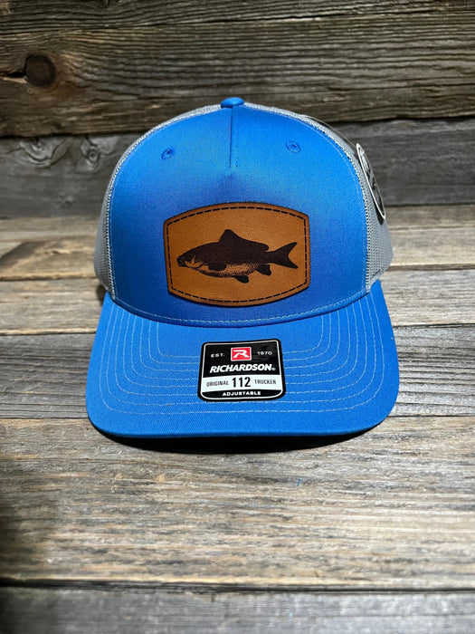 Carp Fish Leather Patch Trucker Hat — Savannah Moss Co.