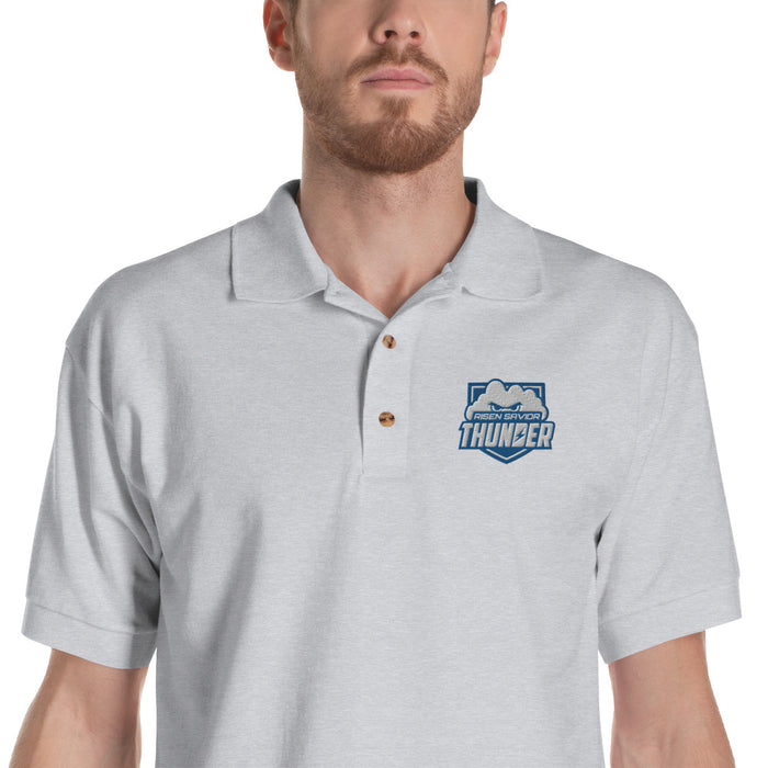 Risen Savior Adult Unisex Embroidered Polo Shirt