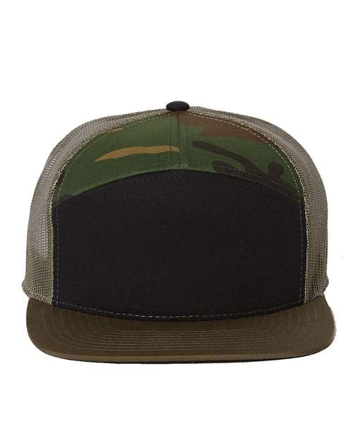CREATE YOUR OWN LEATHER PATCH RICHARDSON 168 7 PANEL SNAPBACK HAT - Savannah Moss Co.