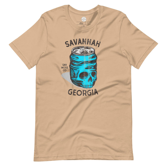 Crushed Can Skull Short Sleeve t-shirt - Savannah Moss Co.