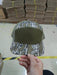 Custom Bottomland/Olive 7 panel private label leather patch trucker hat - Savannah Moss Co.