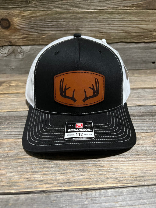 Deer Antlers Leather Patch Hat - Savannah Moss Co.