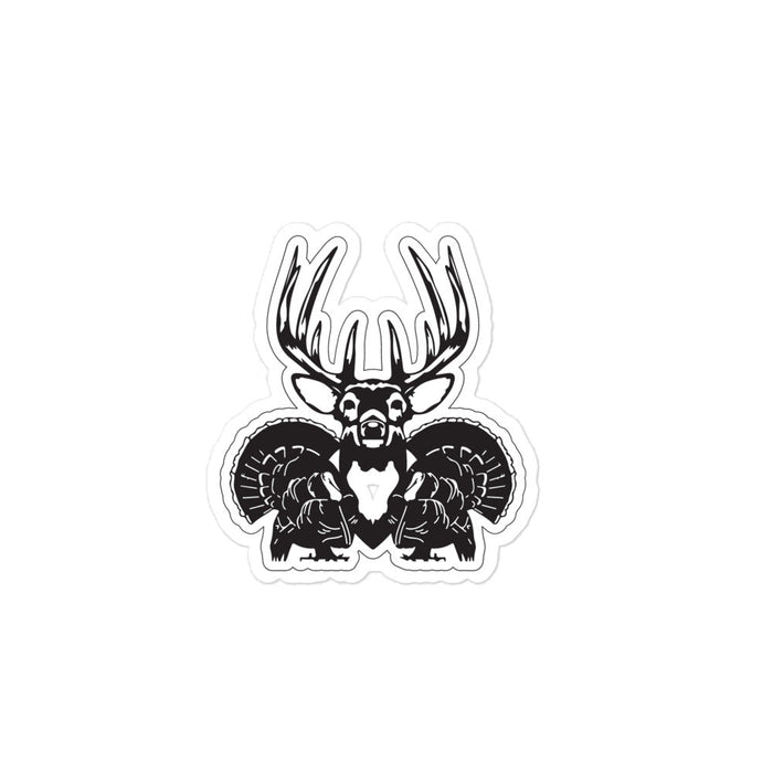 Deer Turkey Bubble-free stickers - Savannah Moss Co.