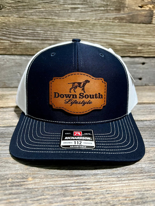 Down South Lifestyle GSP Leather Patch Trucker Hat - Savannah Moss Co.