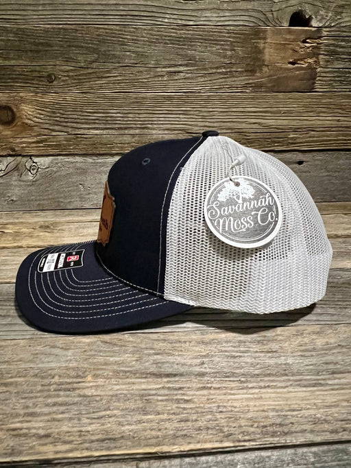 Down South Lifestyle GSP Leather Patch Trucker Hat - Savannah Moss Co.