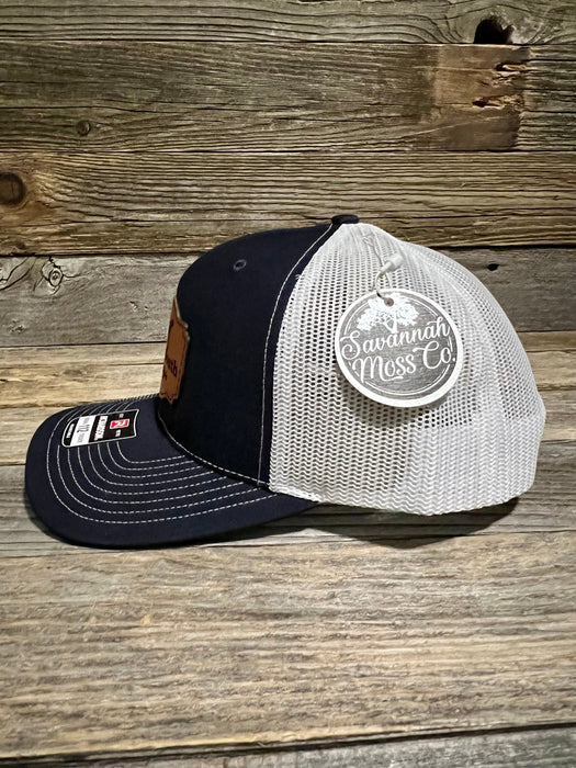 Down South Lifestyle GSP Leather Patch Trucker Hat - Savannah Moss Co.
