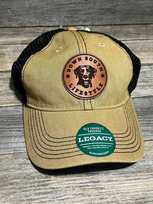 Down South Lifestyle Lab Leather Patch Hat - Savannah Moss Co.