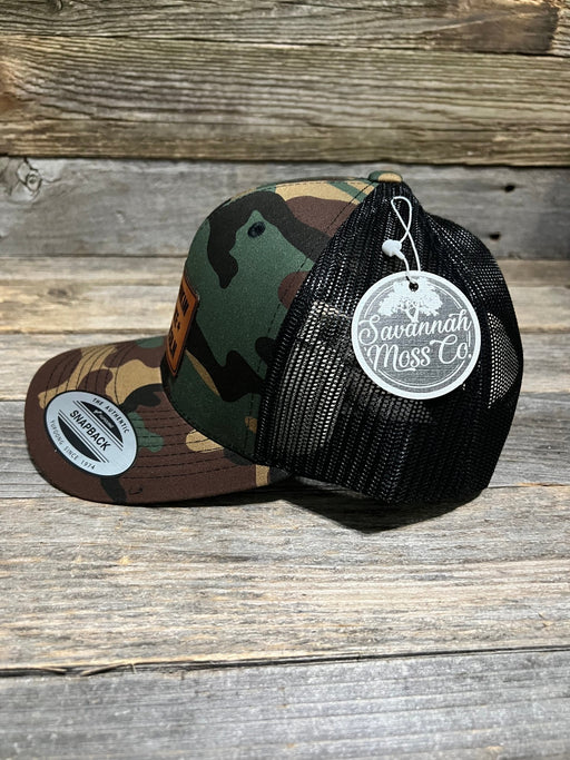 Drinkin Like Lincoln Leather Patch Hat - Savannah Moss Co.