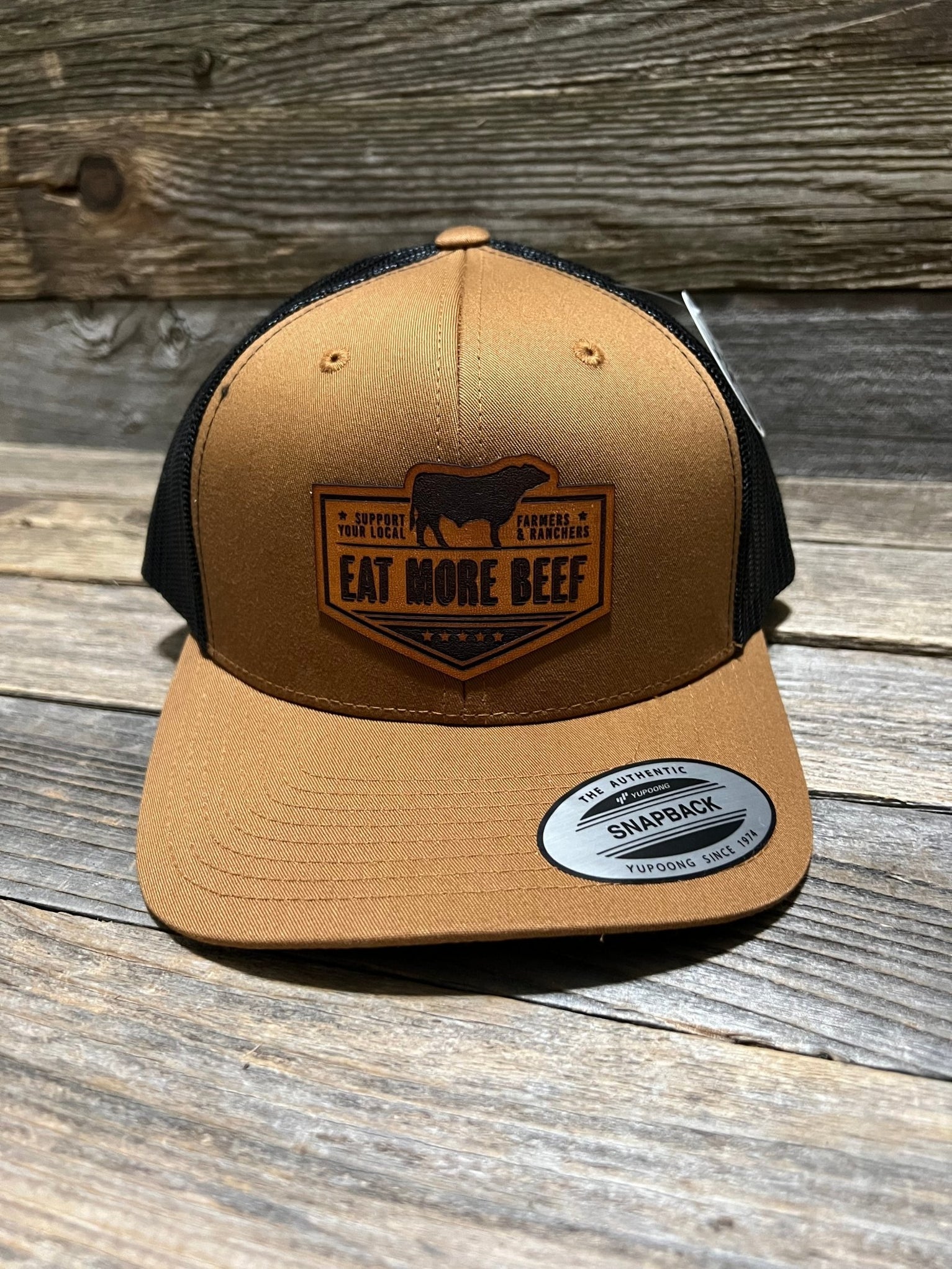 Eat More Beef Leather Patch Hat — Savannah Moss Co.