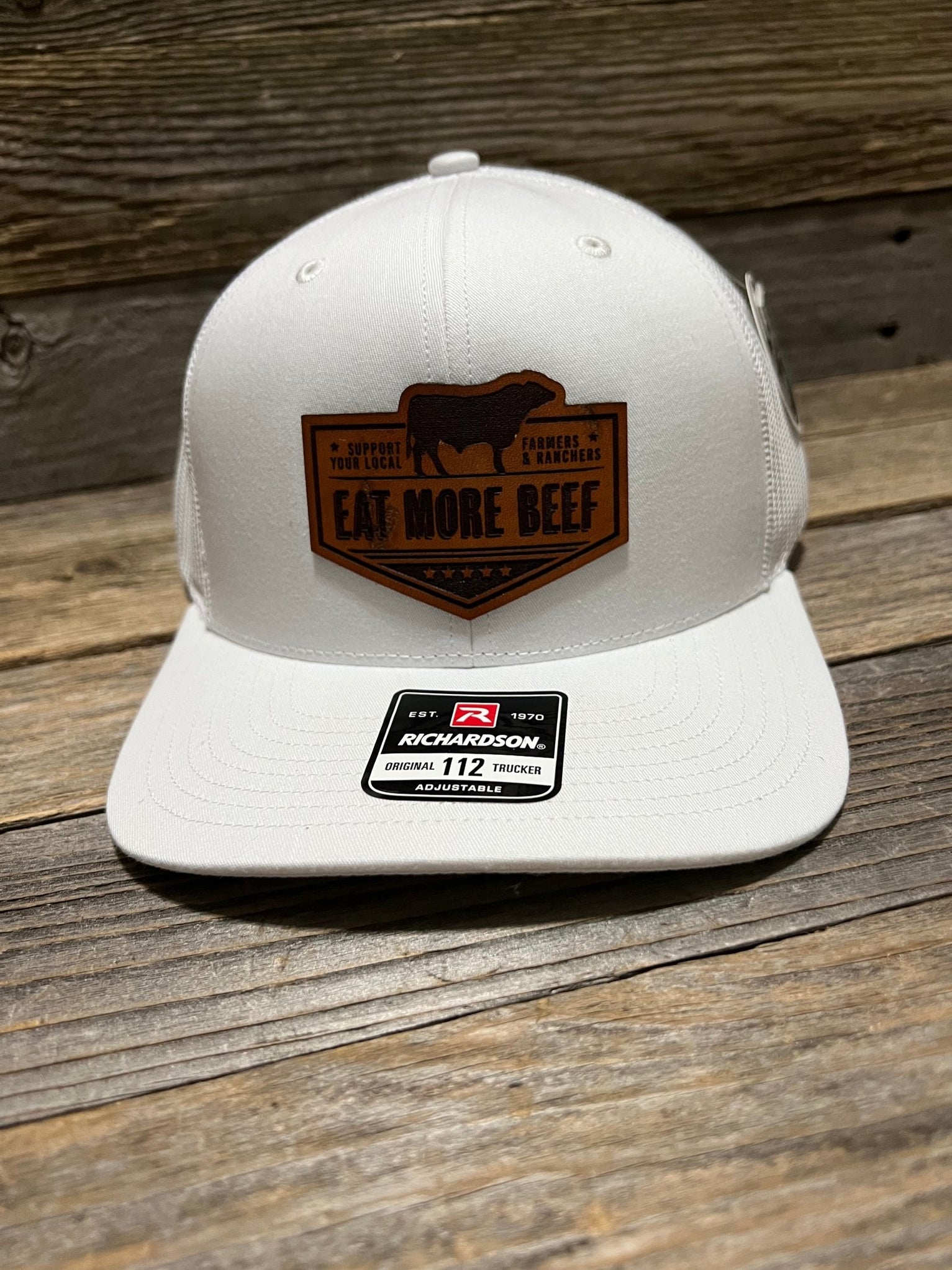 Eat More Beef Leather Patch Hat — Savannah Moss Co.