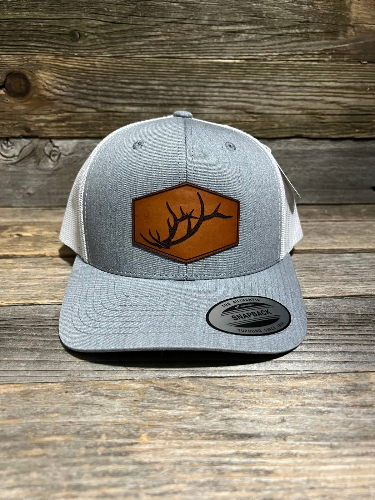 Elk Horns Leather Patch Trucker Hat — Savannah Moss Co.