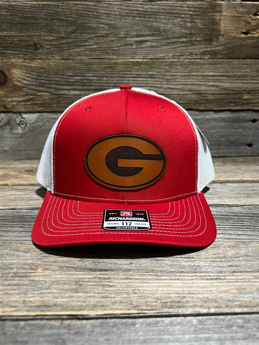 Georgia Bulldogs G Snapback Leather Patch Hat - Savannah Moss Co.