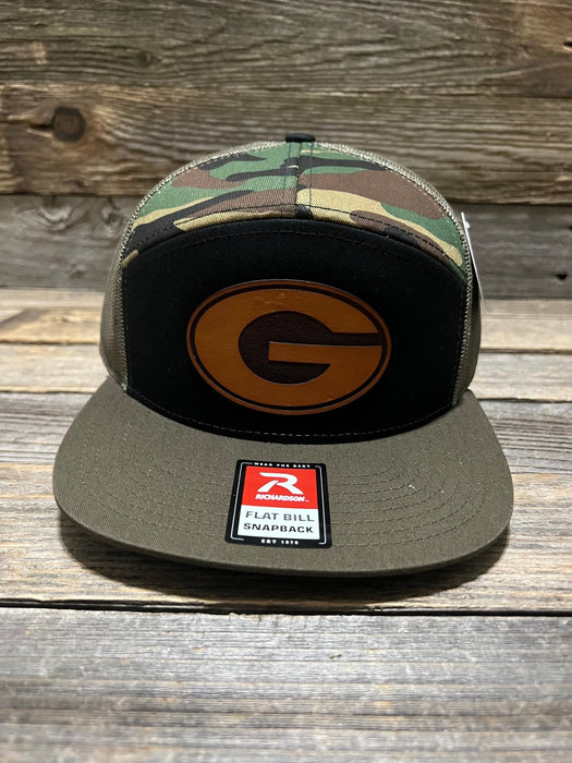 Georgia Bulldogs UGA Georgia Cut Leather Patch Hat — Savannah Moss Co.