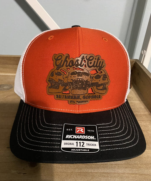 Ghost City Leather Patch Hat - Savannah Moss Co.