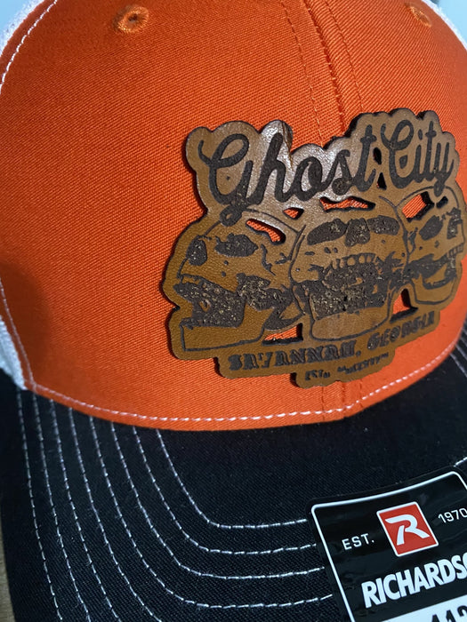 Ghost City Leather Patch Hat - Savannah Moss Co.