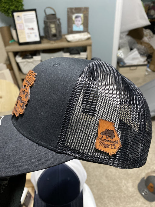 Ghost City Leather Patch Hat with Side patch - Savannah Moss Co.