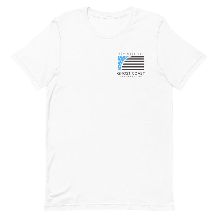 Ghost Coast Flag Short Sleeve Unisex T-Shirt - Savannah Moss Co.