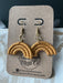 Gold Textured Rainbow Clay Earrings - Savannah Moss Co. Boutique