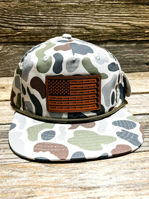 Golf Flag Leather Patch Hat - Savannah Moss Co.