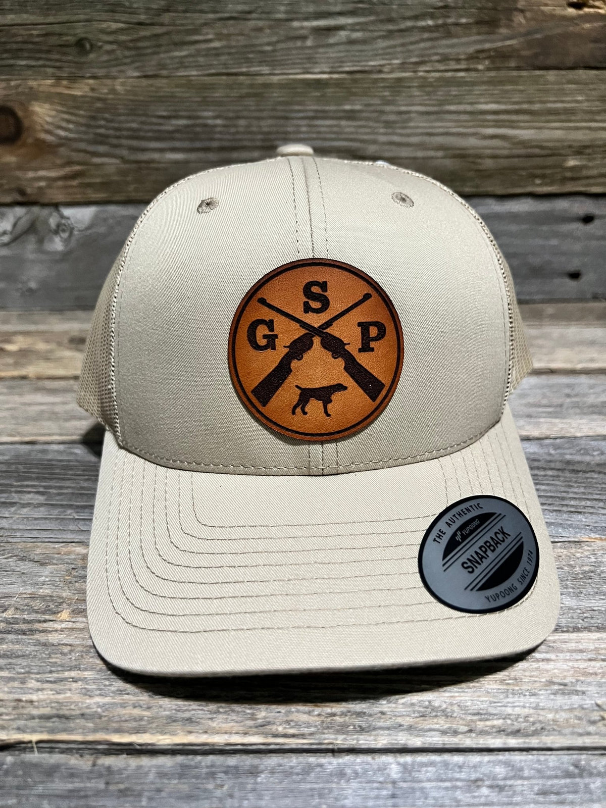 GSP Crossed Rifles Leather Patch Hat — Savannah Moss Co.