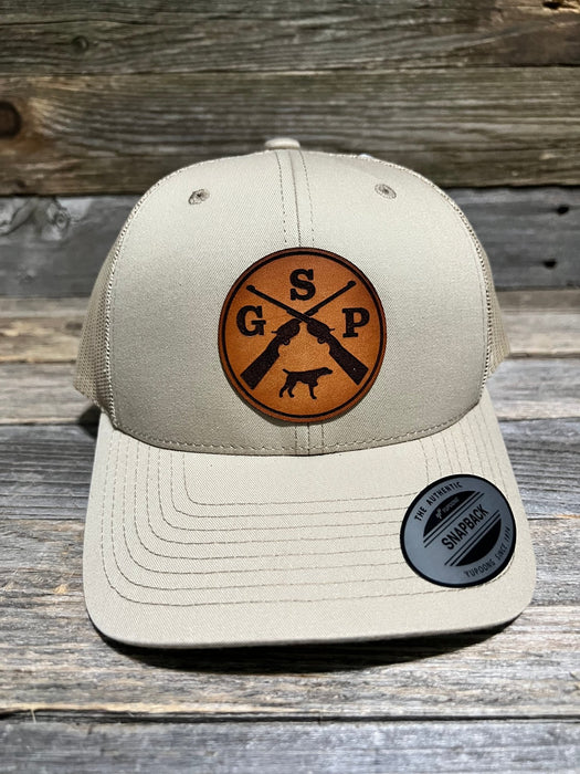GSP Crossed Rifles Leather Patch Hat - Savannah Moss Co.