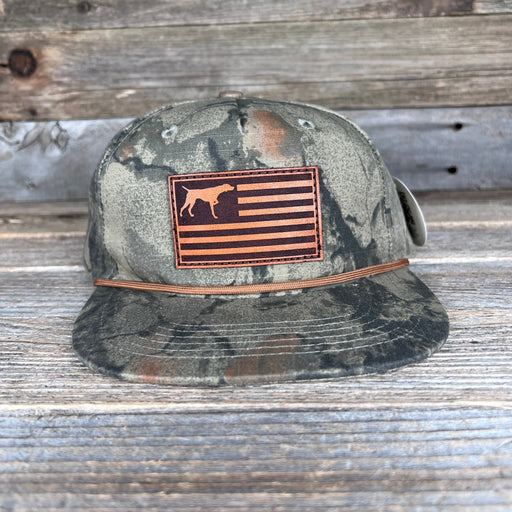 GSP Flag Leather Patch Hat - Savannah Moss Co.