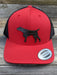 GSP Flag Red/Black Leather Patch Hat - Savannah Moss Co.