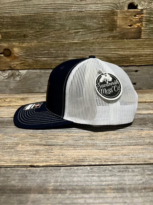 GSP Kangaroo Chocolate Leather Patch Hat - Savannah Moss Co.