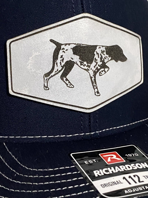 GSP White Leather Patch Hat - Savannah Moss Co.