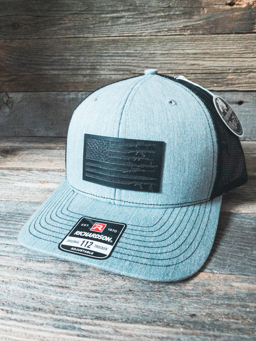 Gun Flag Black Leather Patch Hat - Savannah Moss Co.