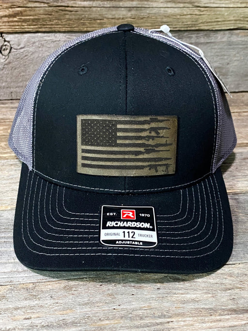 Gun Flag Leather Patch Hat - Savannah Moss Co.