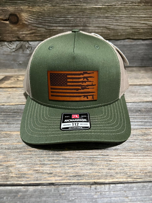 Gun Flag Leather Patch Hat - Savannah Moss Co.