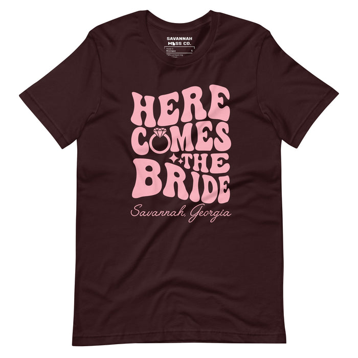 HERE COMES THE BRIDE SAV,GA Short Sleeve t-shirt - Savannah Moss Co.