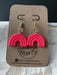 Hot Pink Rainbow Clay Earrings - Savannah Moss Co. Boutique