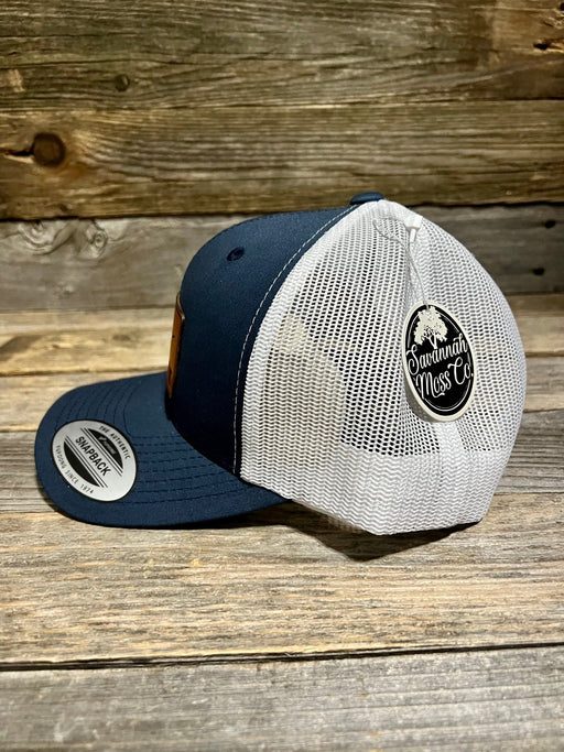 Just Shoot It Duck Hunting Leather Patch Hat - Savannah Moss Co.