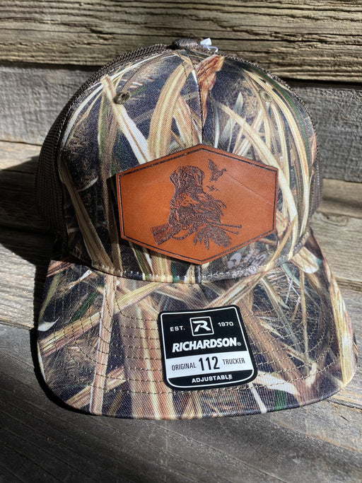 Lab Duck Hunting Leather Patch Hat - Savannah Moss Co.