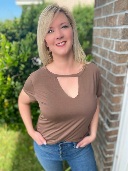 Ladies' Darcie Cutout Top - Savannah Moss Company
