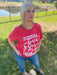 Ladies In Georgia We Love Jesus and Pray for Touchdowns Graphic Tee - Savannah Moss Company
