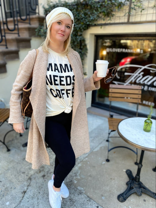 Ladies' Mama Needs Coffee Short Sleeve T-Shirt - Savannah Moss Co. Boutique