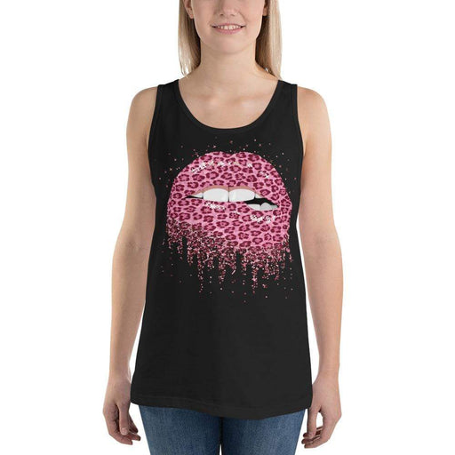 Ladies' Pink Leopard Lips Tank Top - Savannah Moss Co. Clothing & Goods Boutique
